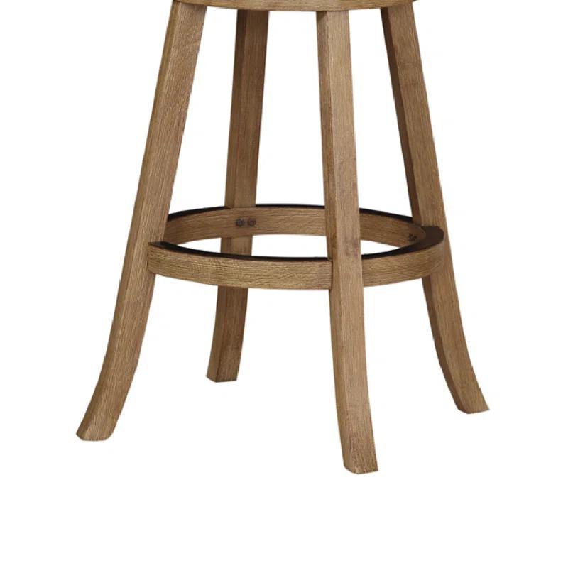Swivel Solid Wood Counter Stool