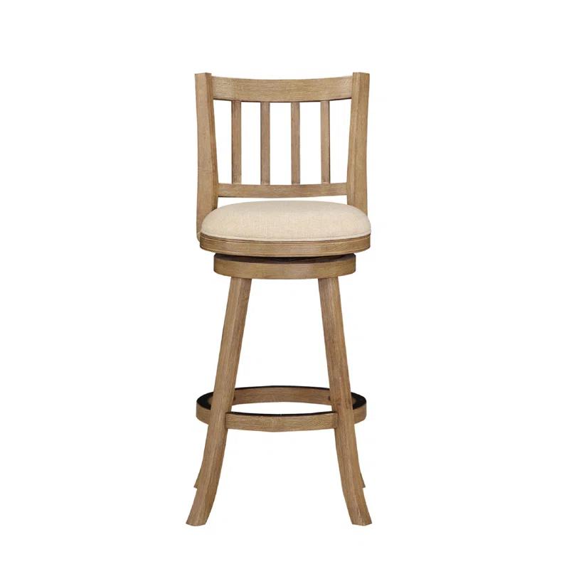 Swivel Solid Wood Counter Stool