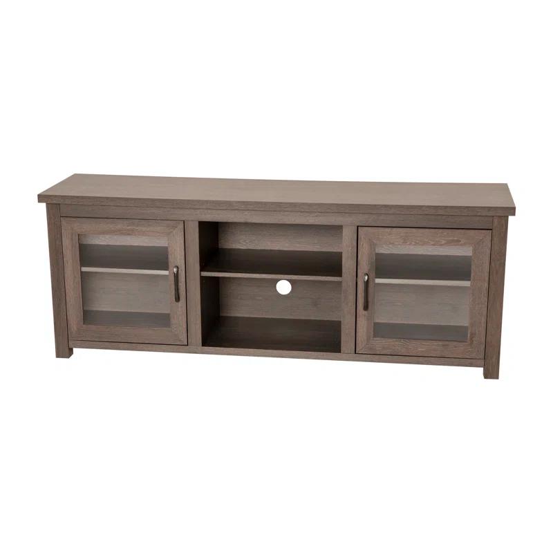 Flash Furniture Hatteras Classic TV Stand for up to 80" TVs with Glass Fronted Doors