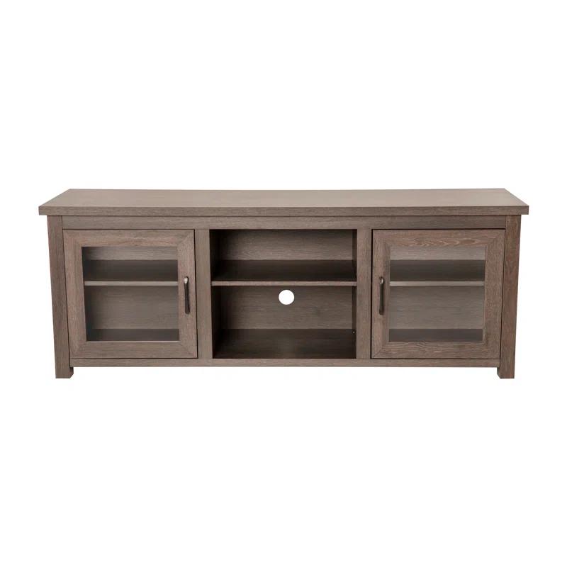 Flash Furniture Hatteras Classic TV Stand for up to 80" TVs with Glass Fronted Doors