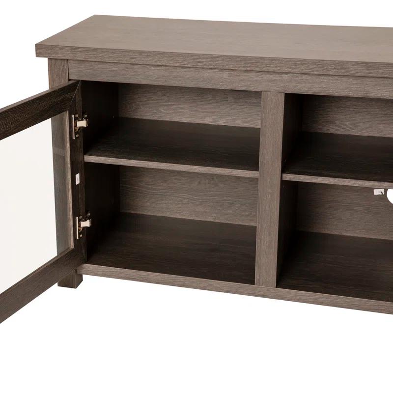 Flash Furniture Hatteras Classic TV Stand for up to 80" TVs with Glass Fronted Doors