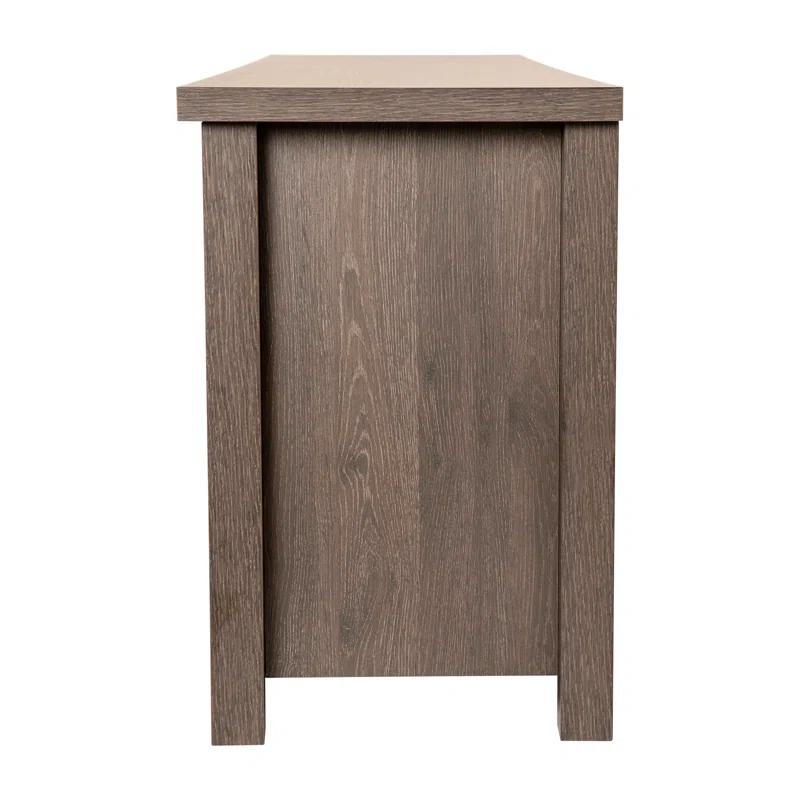 Flash Furniture Hatteras Classic TV Stand for up to 80" TVs with Glass Fronted Doors