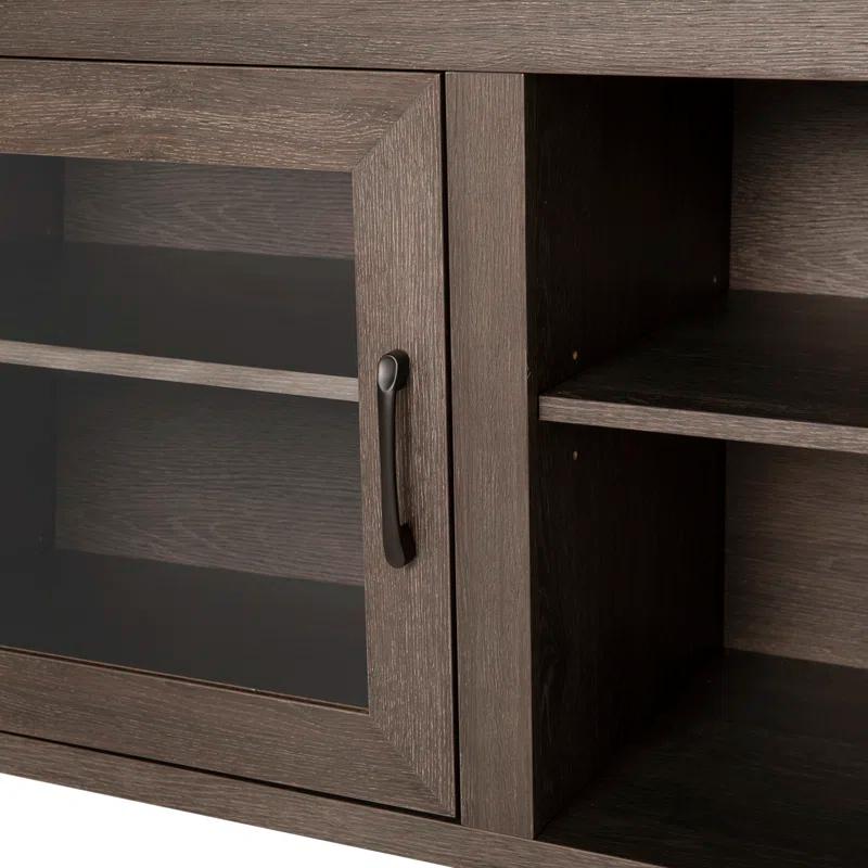 Flash Furniture Hatteras Classic TV Stand for up to 80" TVs with Glass Fronted Doors