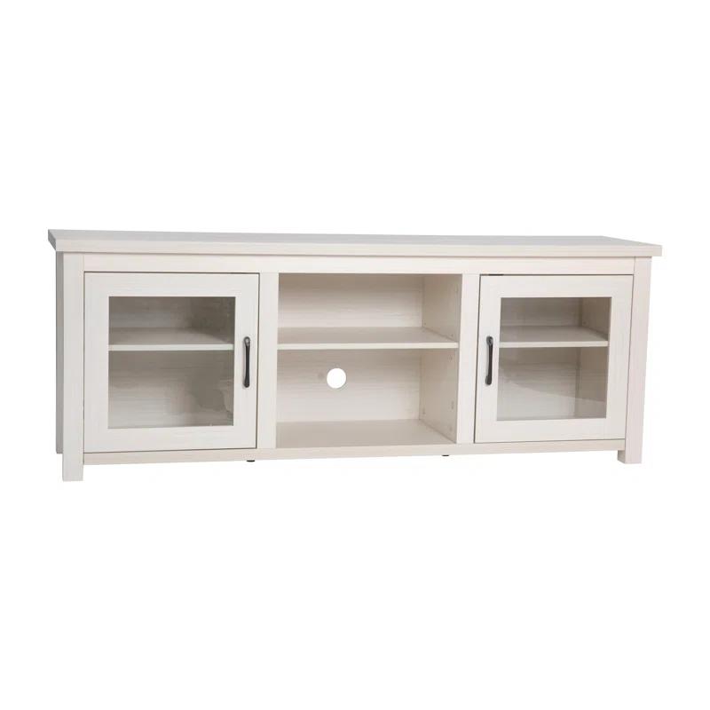 Flash Furniture Hatteras Classic TV Stand for up to 80" TVs with Glass Fronted Doors