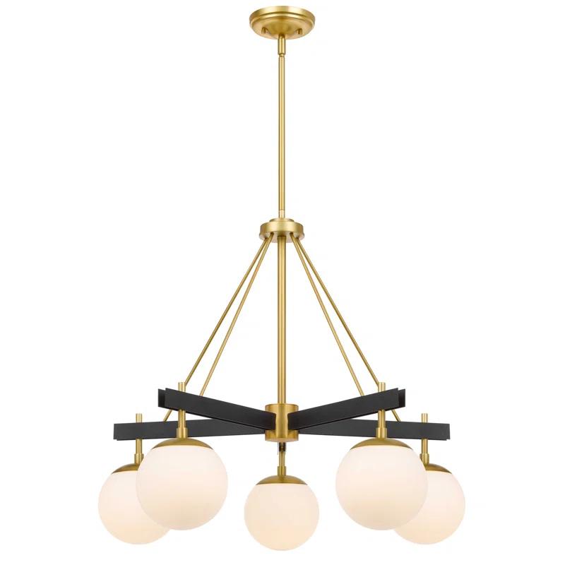 5 - Light Wagon Wheel Chandelier