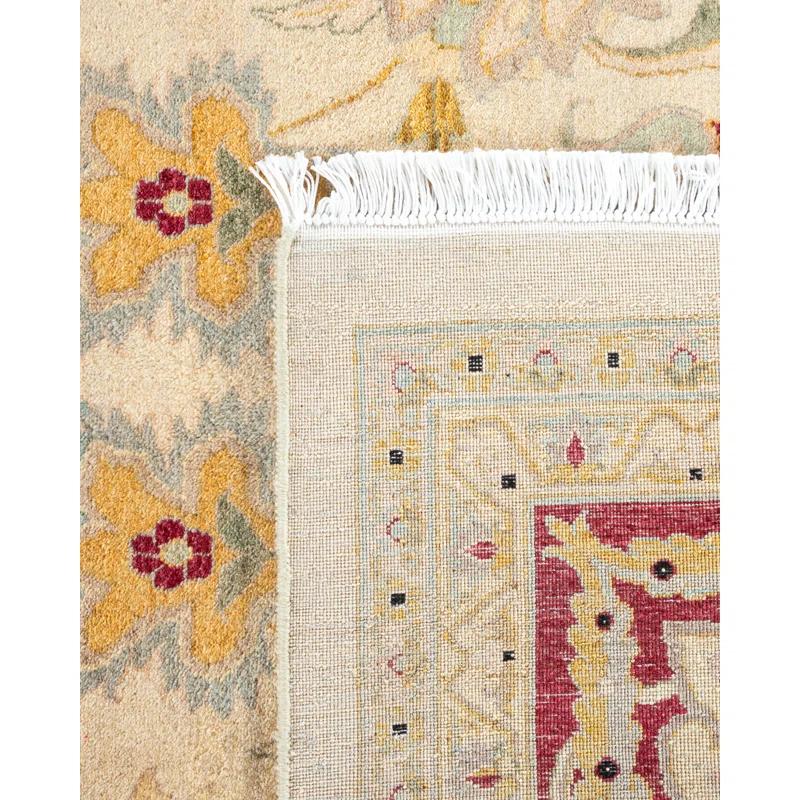 Solo Rugs Classic One-of-a-Kind Hand-Knotted New Age 10'3" x 14'1" Wool Area Rug in Ivory/Beige/Burgundy & Reviews | Perigold