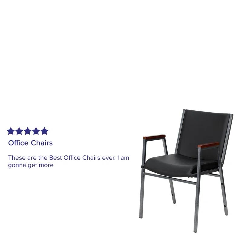 Flash Furniture Aliya Heavy Duty Stack Chair with Arms (Set of 4)