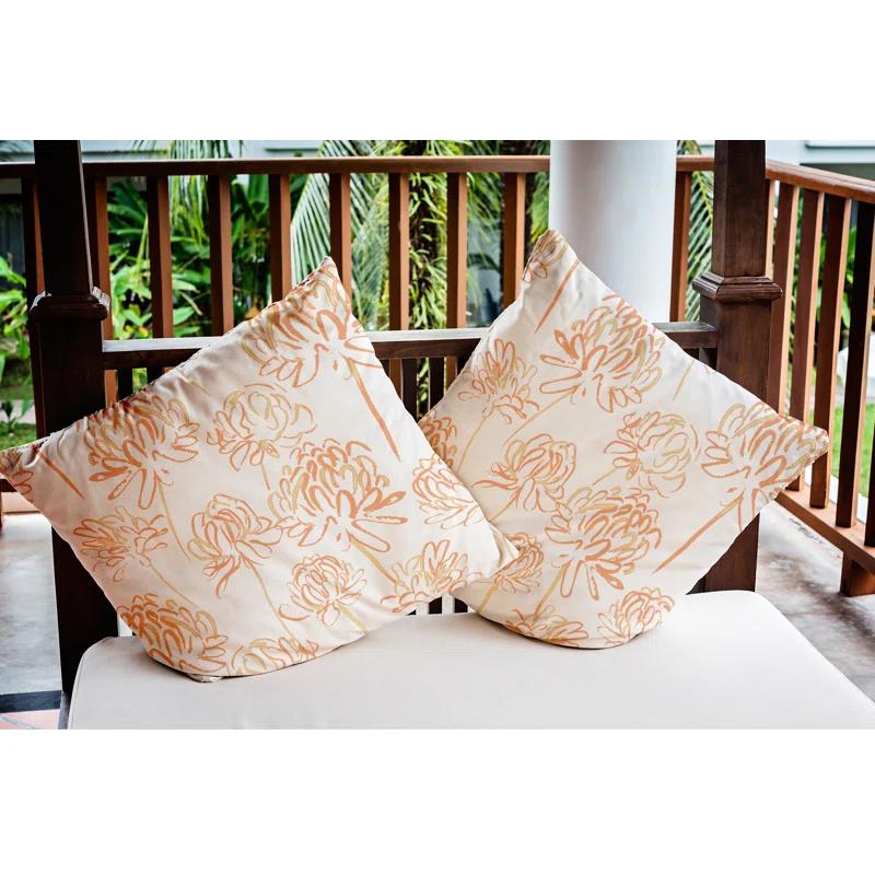e by design Floral Reversible Throw Pillow