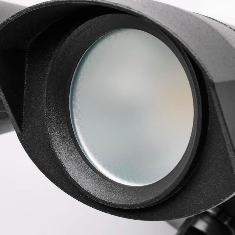 Nuvo 2 - Head LED Hardwired Dusk to Dawn Outdoor Security Flood Light with Motion Sensor