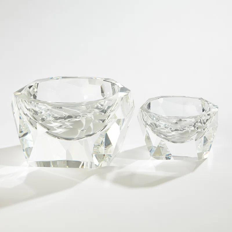 Multi Facet Crystal Bowl
