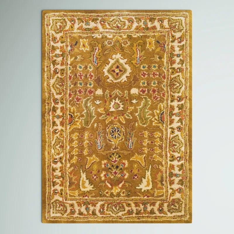 Chattooga Oriental Hand-Tufted Wool Gold Area Rug