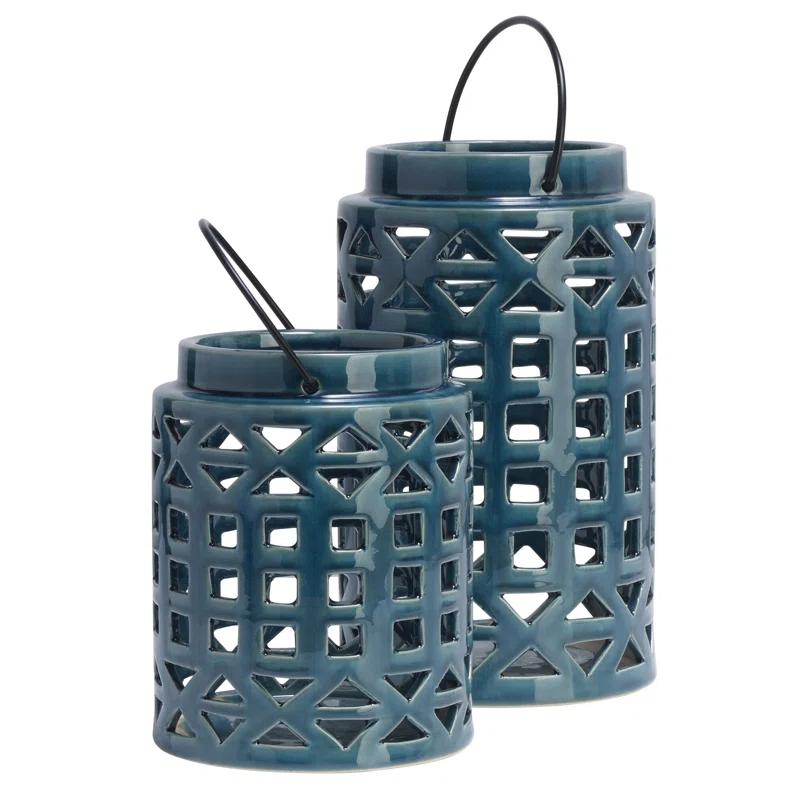 Elements 12.99'' H Concrete / Cement Tabletop Lantern