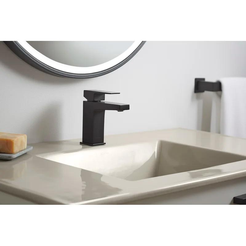 Honesty Matte Black Single-Handle Low-Arc Bathroom Faucet