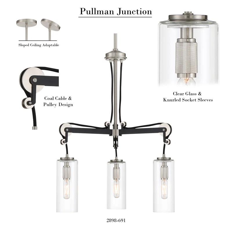 Minka Lavery Pullman Junction 3 - Light Dimmable Classic / Traditional Chandelier