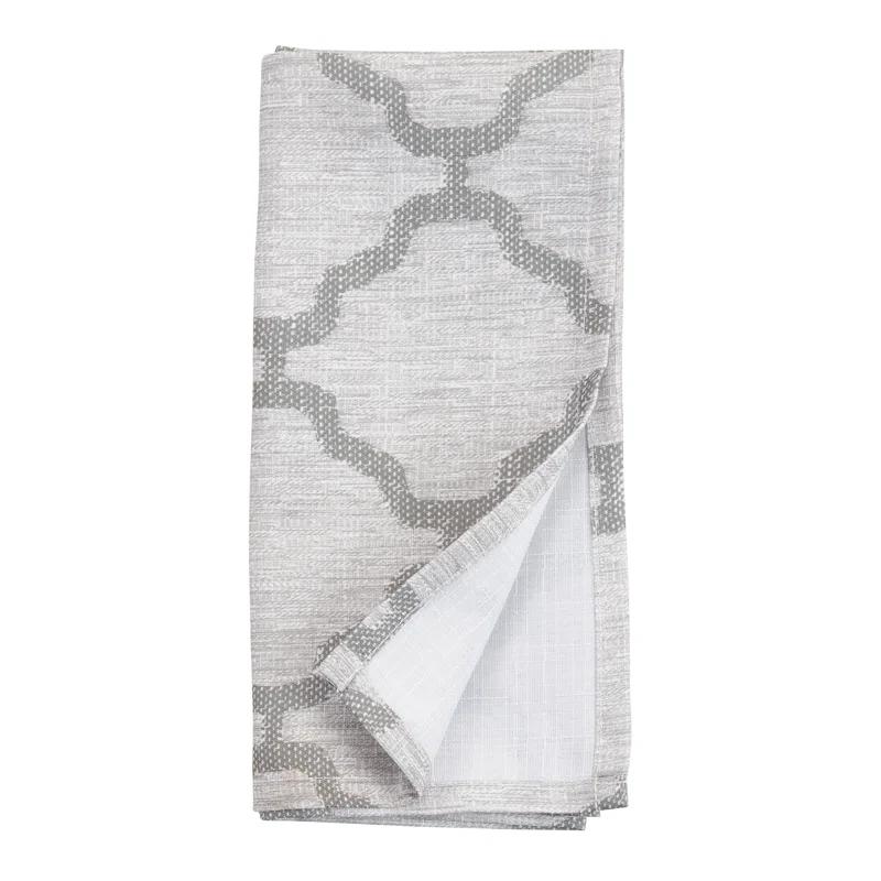 Saro Marrakesh Collection Polyester Geometric Square Napkin (Set of 4)