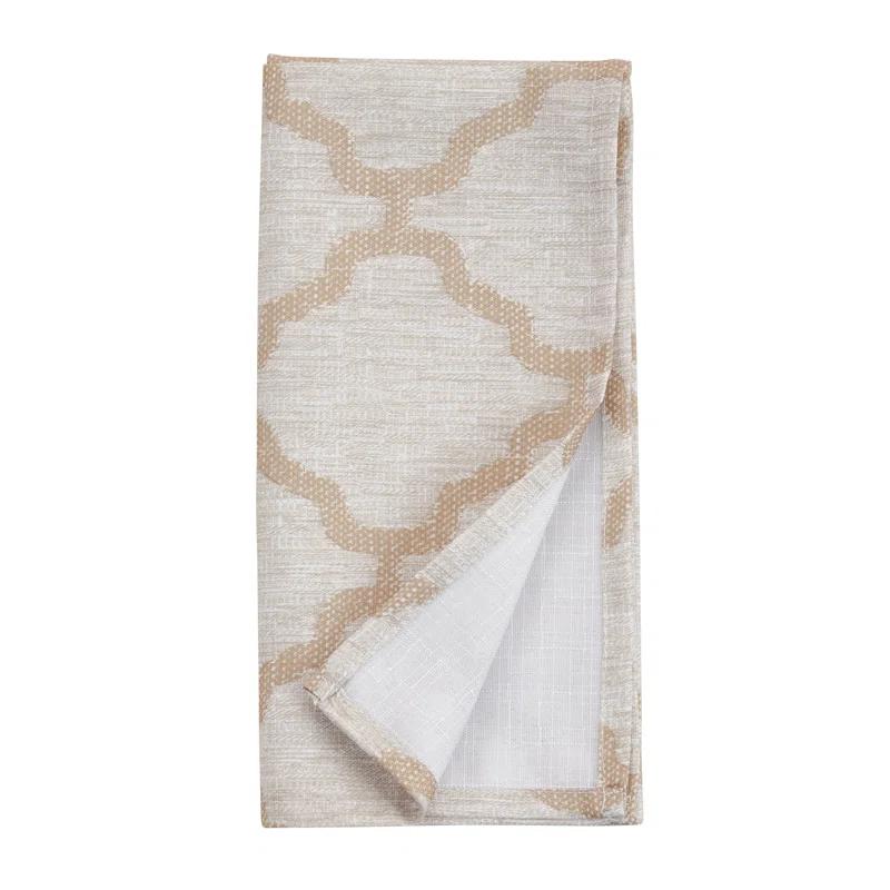 Saro Marrakesh Collection Polyester Geometric Square Napkin (Set of 4)