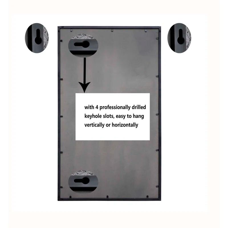Latitude Run® Metal Flat Mirror
