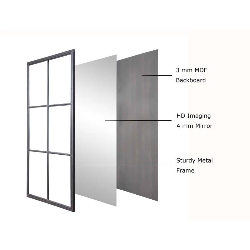 Latitude Run® Metal Flat Mirror