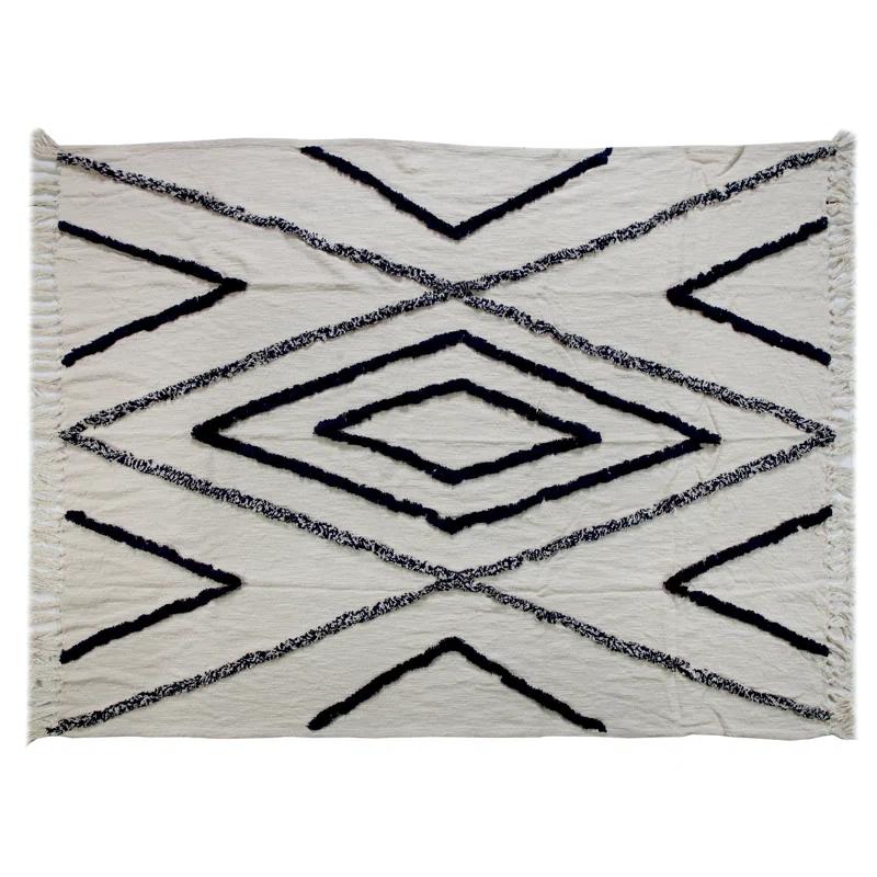 Evette Rios Fringed Cotton Throw & Reviews | Wayfair