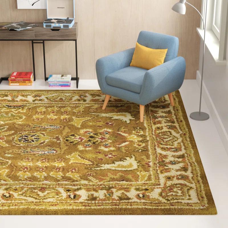 Chattooga Oriental Hand-Tufted Wool Gold Area Rug