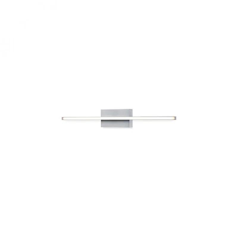 Vega Minor 24" Brushed Nickel LED Dimmable Sconce with White Acrylic Diffuser