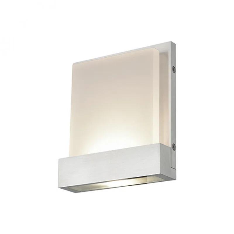 Sleek Brushed Nickel Dimmable LED Wall Sconce