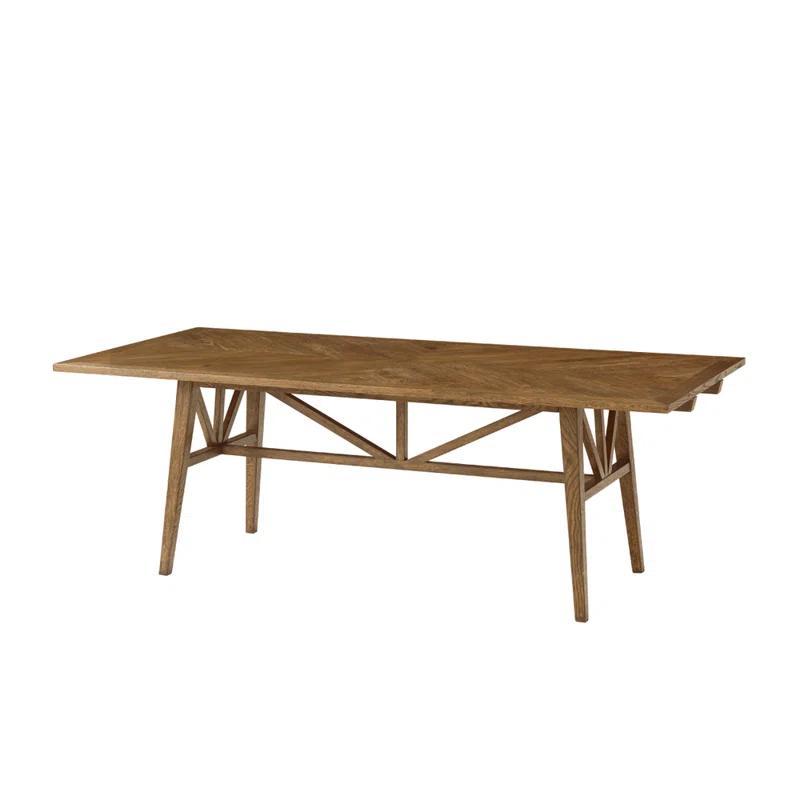 Dawn Contemporary Reclaimed Oak Extendable Dining Table for Eight