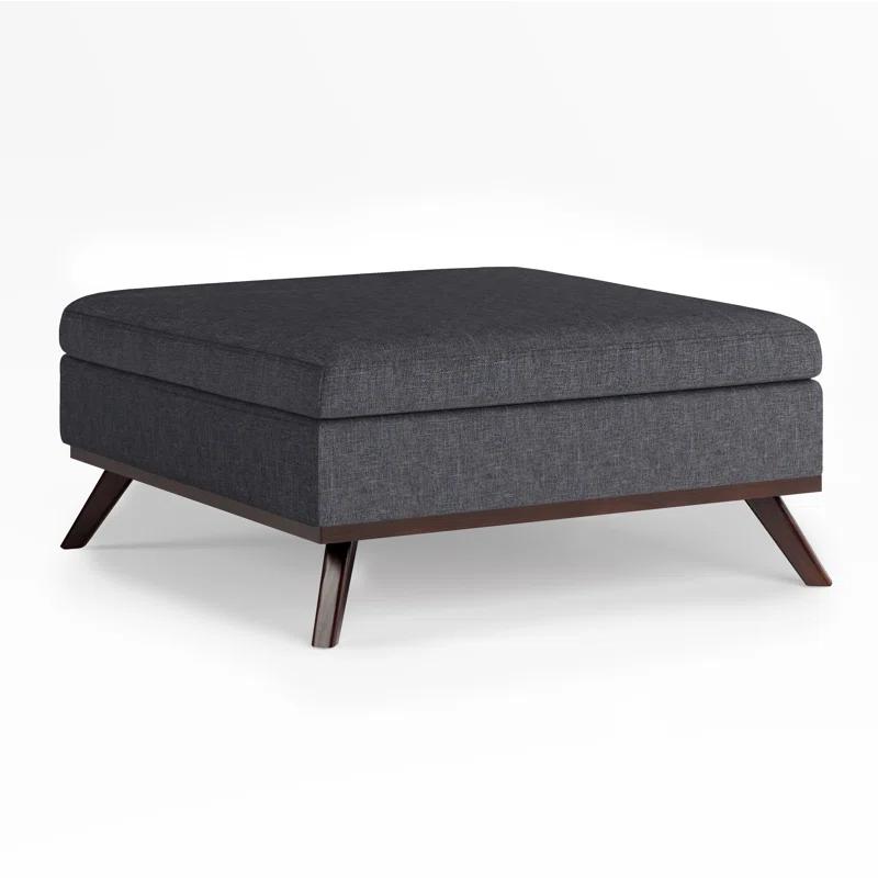 Simpli Home Owen Upholstered Ottoman