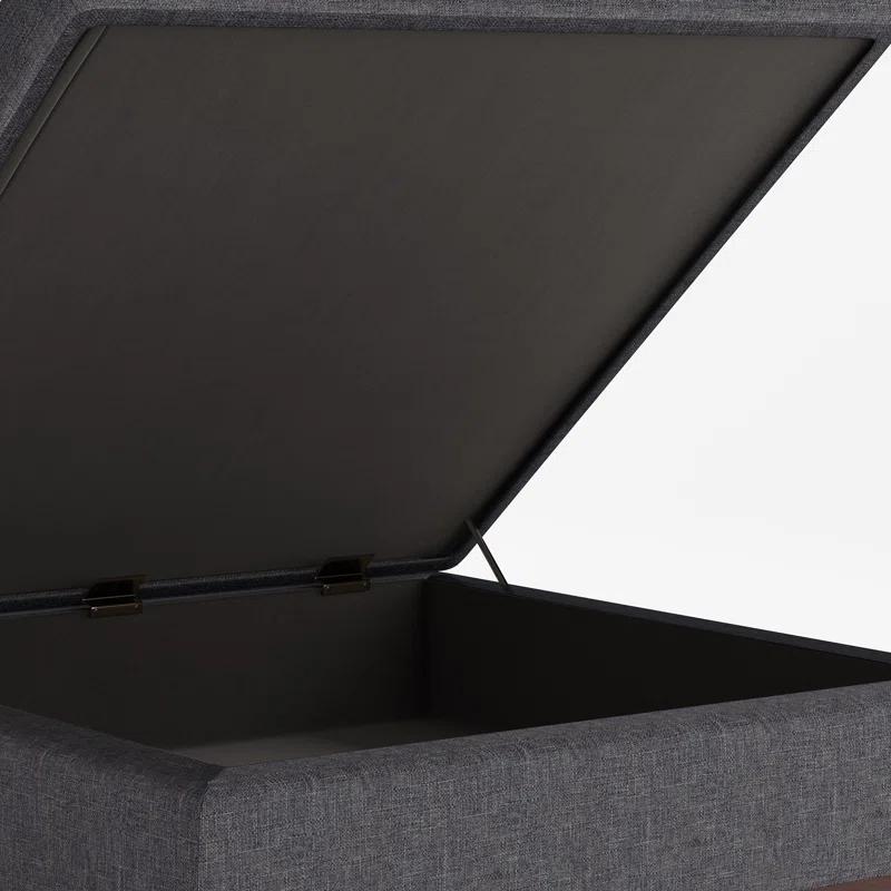 Simpli Home Owen Upholstered Ottoman