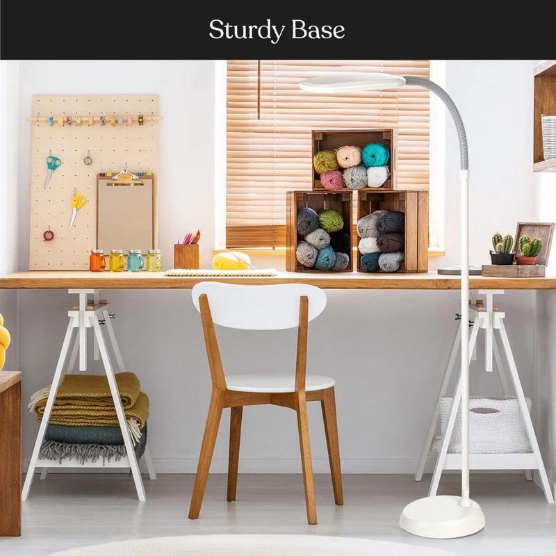 Brightech Litespan Slim 55 in. Industrial Dimmable LED Directional Task Floor Lamp