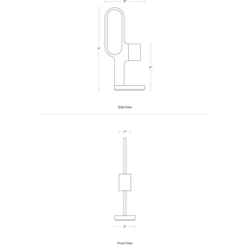 Blu Dot Who Goes There? 7'' H Powder-coated Steel Tabletop Candlestick