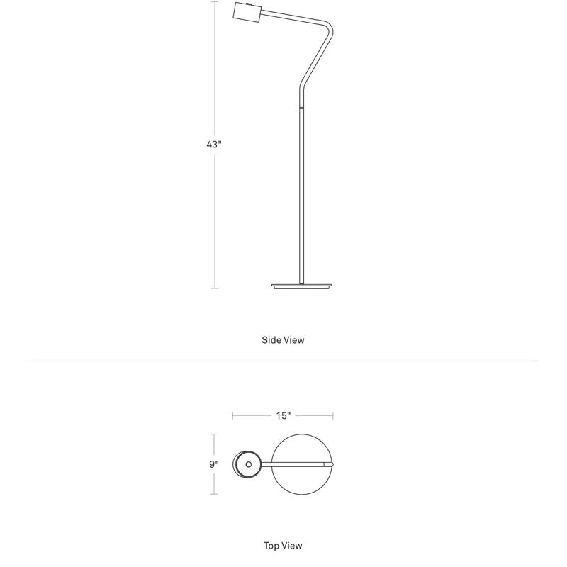 Putty Touch-Activated Steel Floor Lamp