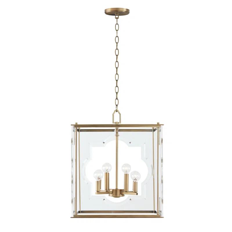 8 - Light Dimmable Square / Rectangle Chandelier