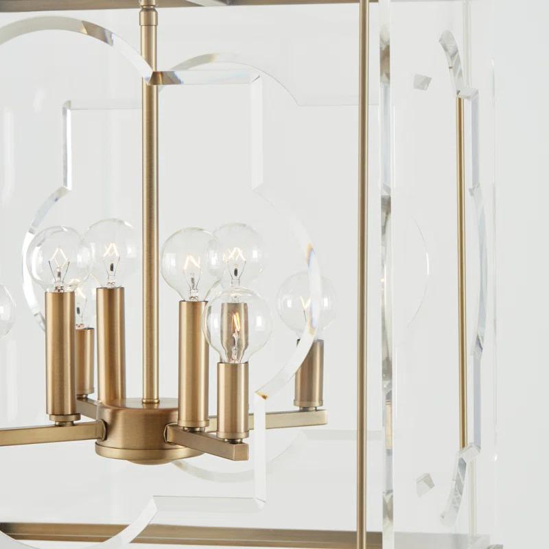 8 - Light Dimmable Square / Rectangle Chandelier