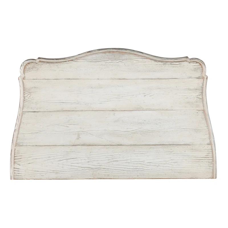 Soft White Pine Veneer Starburst Nightstand with Adjustable Shelf