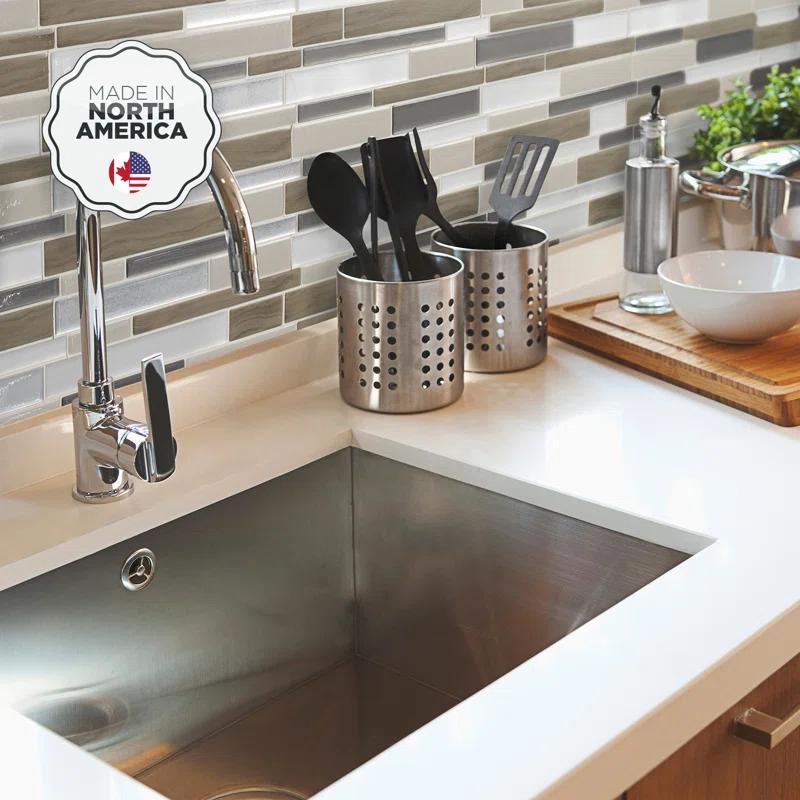 Peel and Stick Gel Backsplash Tile Milano 12" x 10"