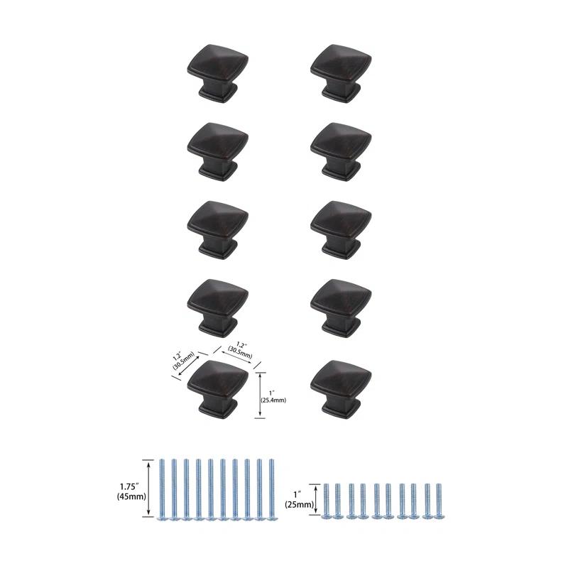 Courey 1.2" Length Square Knob