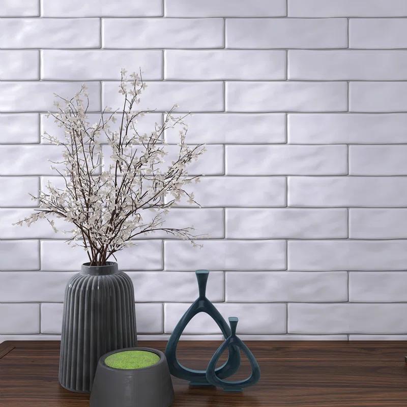 Kezma 3 in. x 12 in. Ceramic Subway Wall Tile