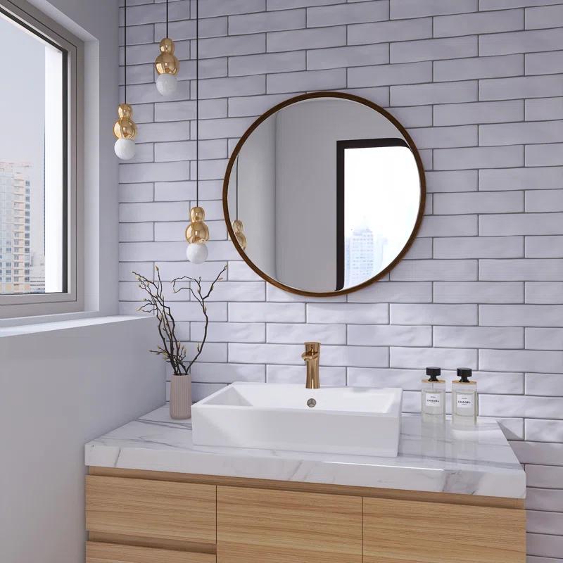 Kezma 3 in. x 12 in. Ceramic Subway Wall Tile