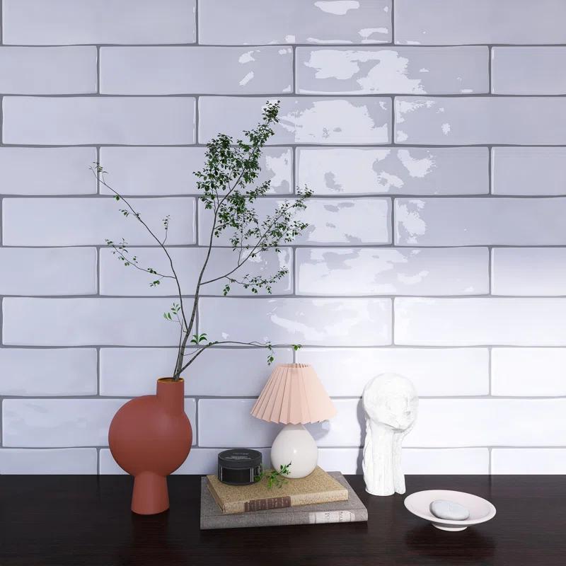 Kezma 3 in. x 12 in. Ceramic Subway Wall Tile