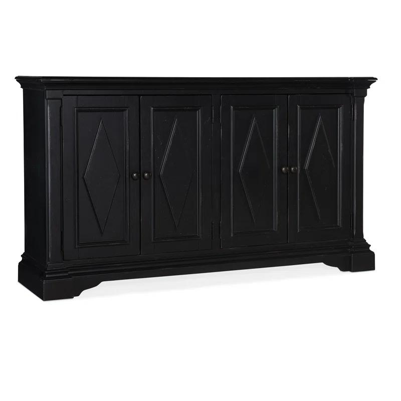 Black Transitional Oak and Birch 64'' Sideboard