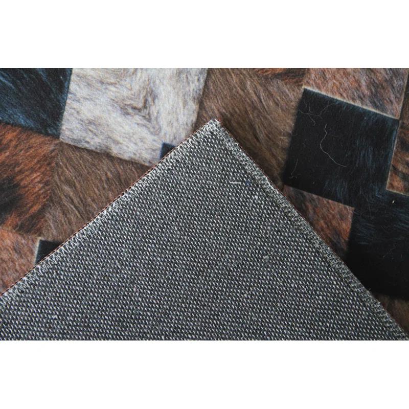 Heirloom Frescoes Black Area Rug