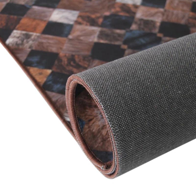 Heirloom Frescoes Black Area Rug