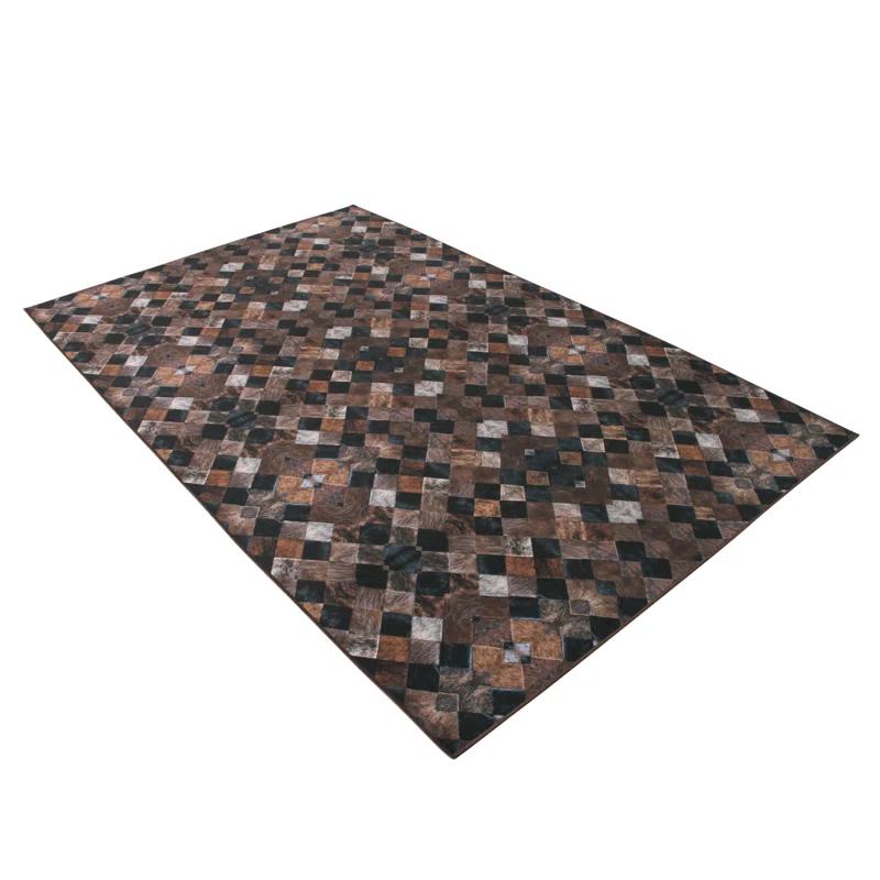 Heirloom Frescoes Black Area Rug
