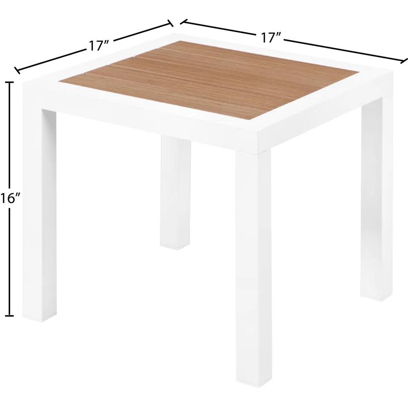 Orren Ellis Ventrell Square Outdoor Side Table