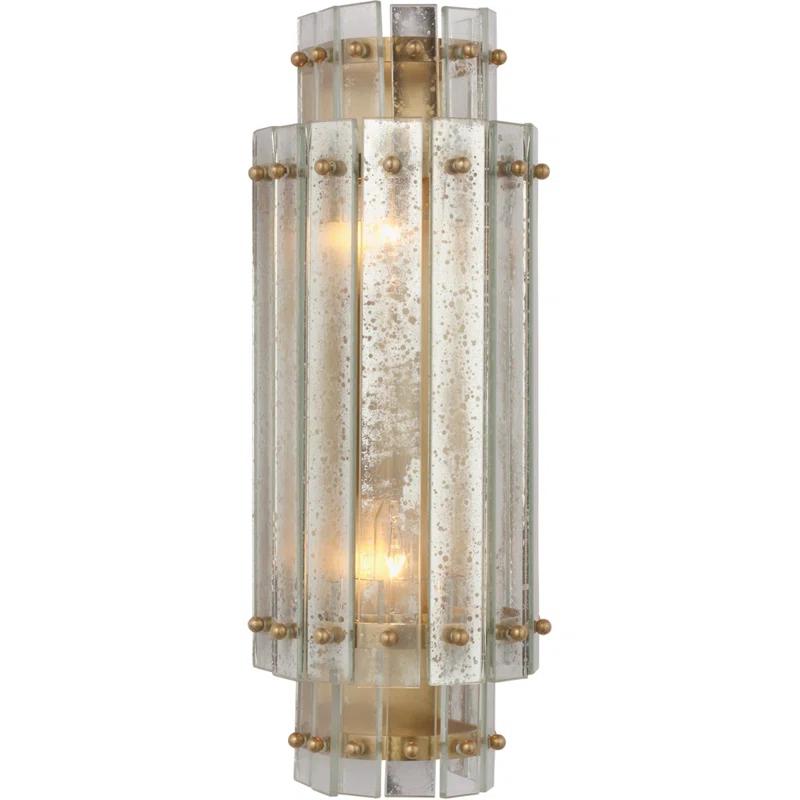 Cadence Antique Brass 14.5" Dimmable LED Wall Sconce
