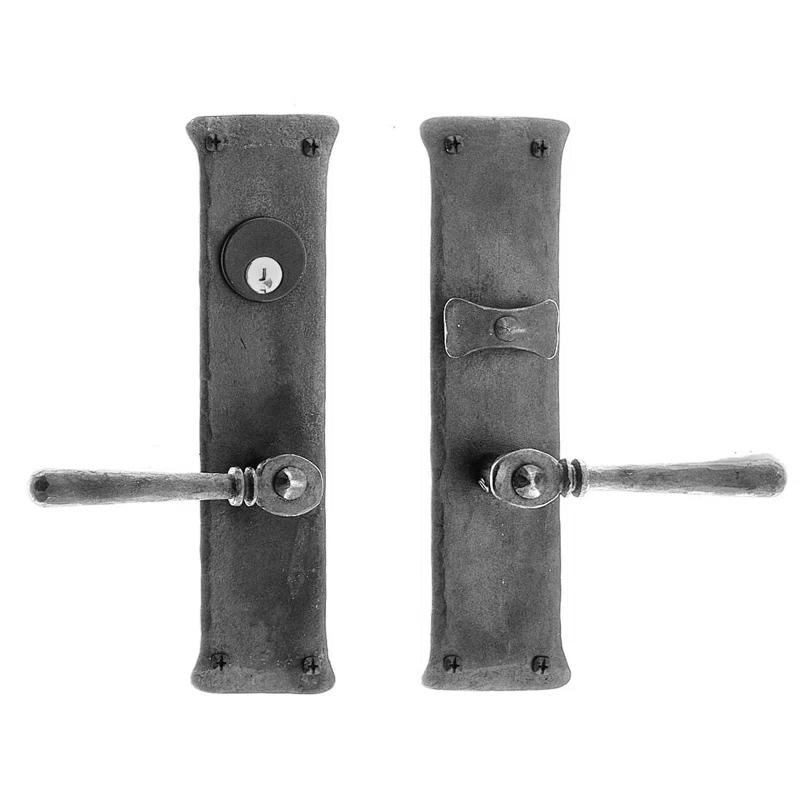 Complete Entry Lever Set with Double Cylinder Deadbolt