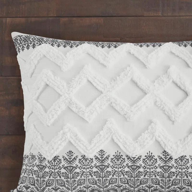 Mila 3 Piece Cotton Comforter Set with Chenille Tufting