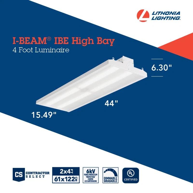 Lithonia Lighting Dimmable Rectangle High Bay Ceiling Light