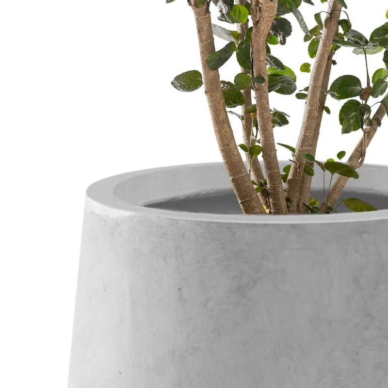 Kante Kante 26.5", 20" And 13.1"H Round Tall Planters (Set Of 3), Outdoor Indoor Large Planter Pots Containers With Drainage Holes For Patio, Balcony, Backyard, Living Room
